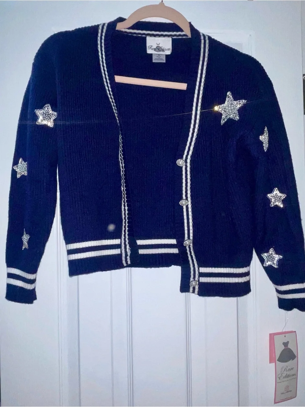 Rare editions navy and star sweater